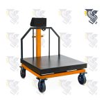 باسکول 2 تنی سینی 100x100 چرخدار