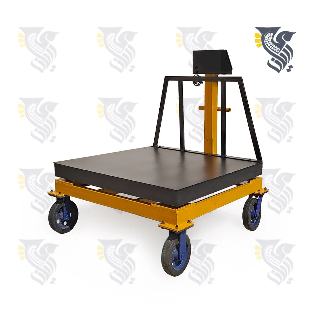 باسکول 2 تنی کفی 120 در 120 چرخدار